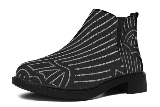 ANTIBrand Big Bat Haus Pinstripe Chelsea Boots