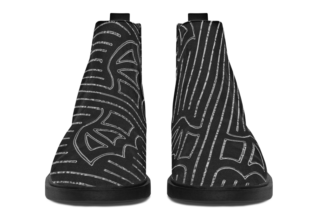 ANTIBrand Big Bat Haus Pinstripe Chelsea Boots
