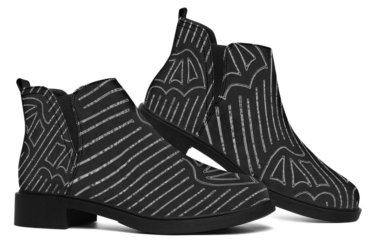 ANTIBrand Big Bat Haus Pinstripe Chelsea Boots