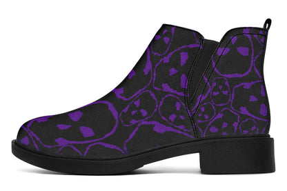 ANTIBrand The Tumbling Purple Skulls Chelsea Boots