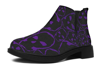 ANTIBrand The Tumbling Purple Skulls Chelsea Boots
