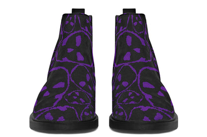 ANTIBrand The Tumbling Purple Skulls Chelsea Boots