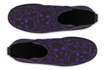 ANTIBrand The Tumbling Purple Skulls Chelsea Boots