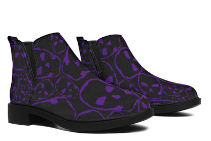 ANTIBrand The Tumbling Purple Skulls Chelsea Boots