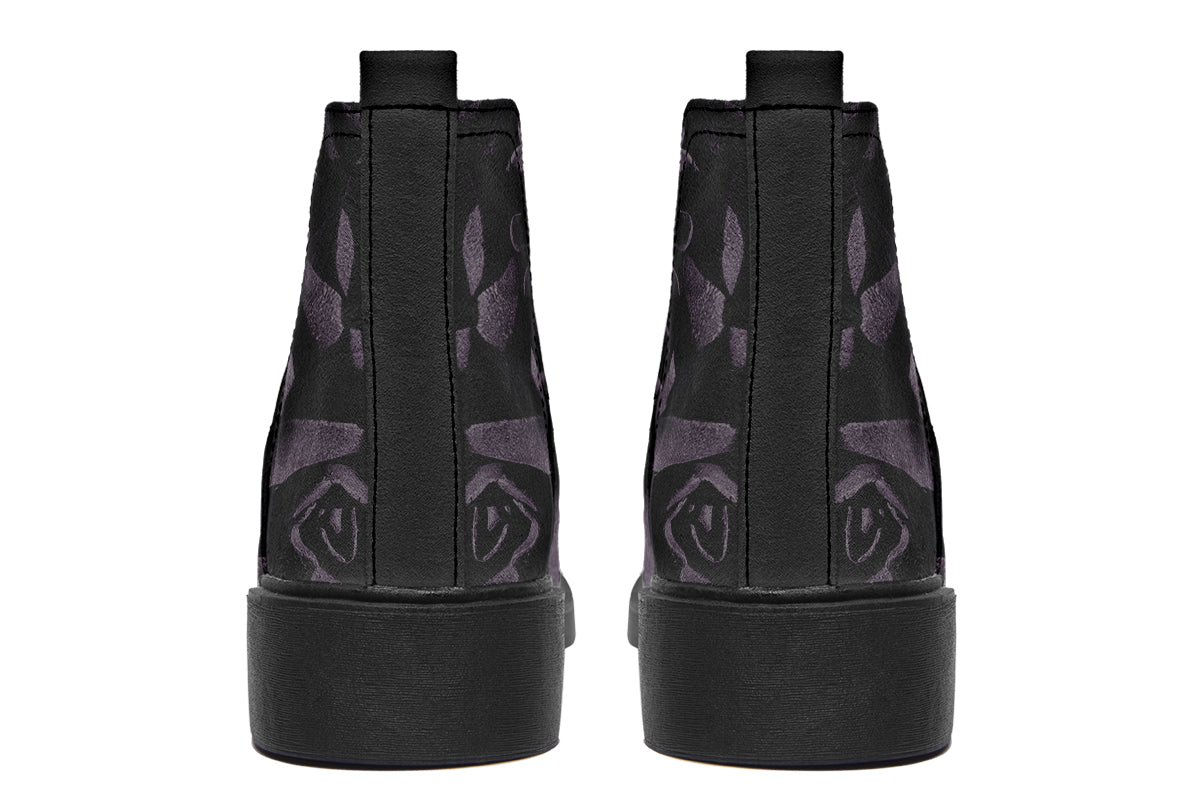 ANTIBrand – Blackest Roses Chelsea Boots