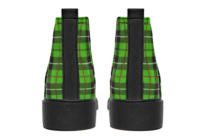 ANTIBrand – Green Tartan Chelsea Boots