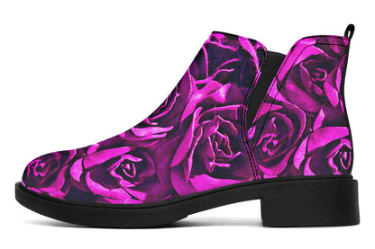 ANTIBrand – Pink Roses Chelsea Boots
