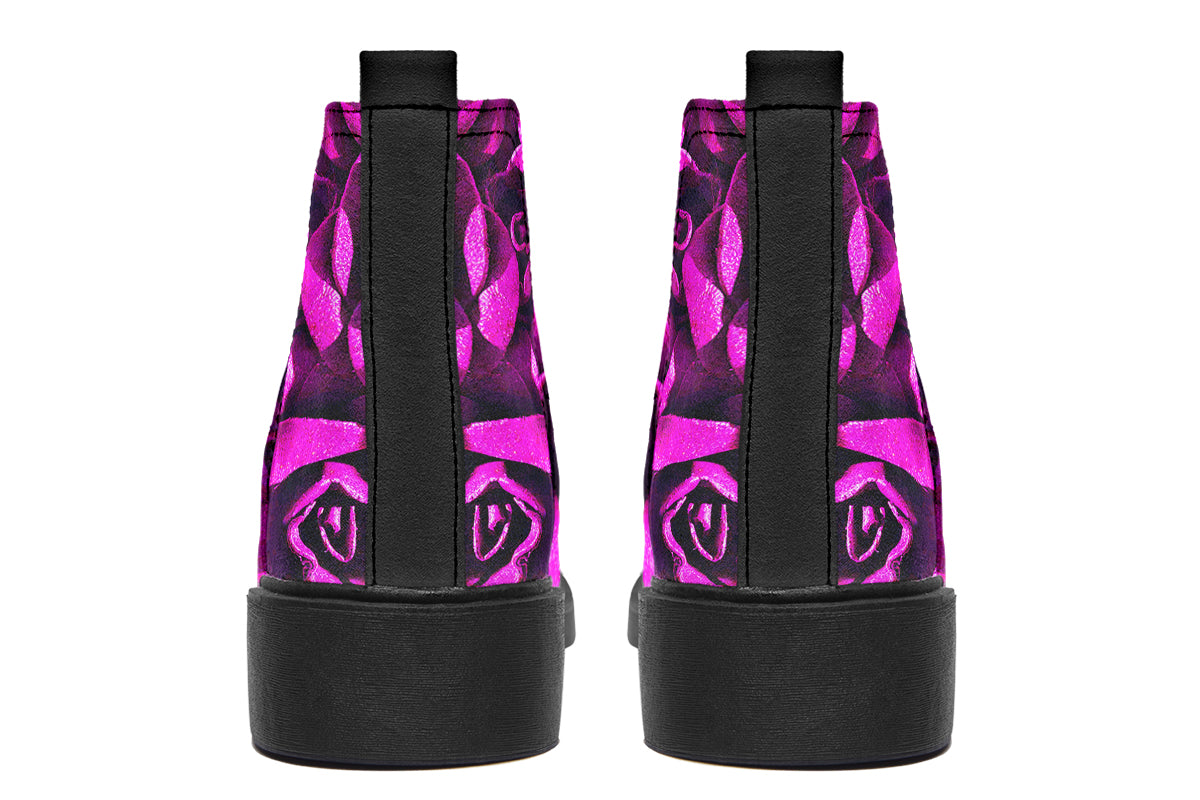 ANTIBrand – Pink Roses Chelsea Boots
