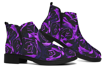 ANTIBrand – Purple Roses Chelsea Boots