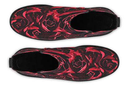 ANTIBrand – Red Roses Chelsea Boots