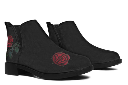 ANTIBrand – Rose Painting Chelsea Boots