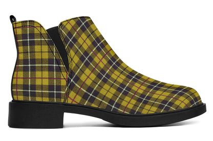 ANTIBrand – Yellow Tartan Chelsea Boots