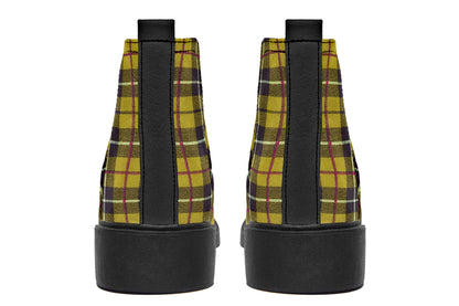 ANTIBrand – Yellow Tartan Chelsea Boots