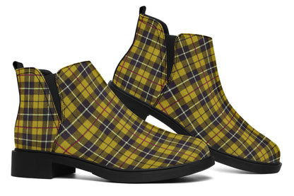 ANTIBrand – Yellow Tartan Chelsea Boots