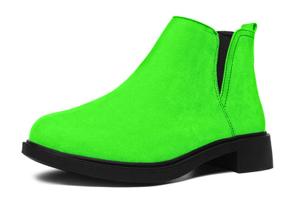 ANTIBrand Neon Green Drama Queen Chelsea Boots