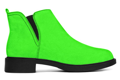 ANTIBrand Neon Green Drama Queen Chelsea Boots