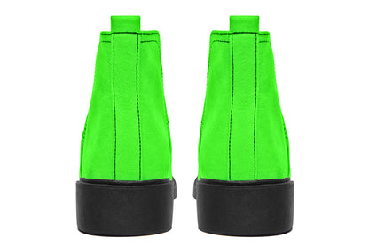 ANTIBrand Neon Green Drama Queen Chelsea Boots