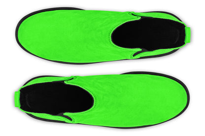ANTIBrand Neon Green Drama Queen Chelsea Boots