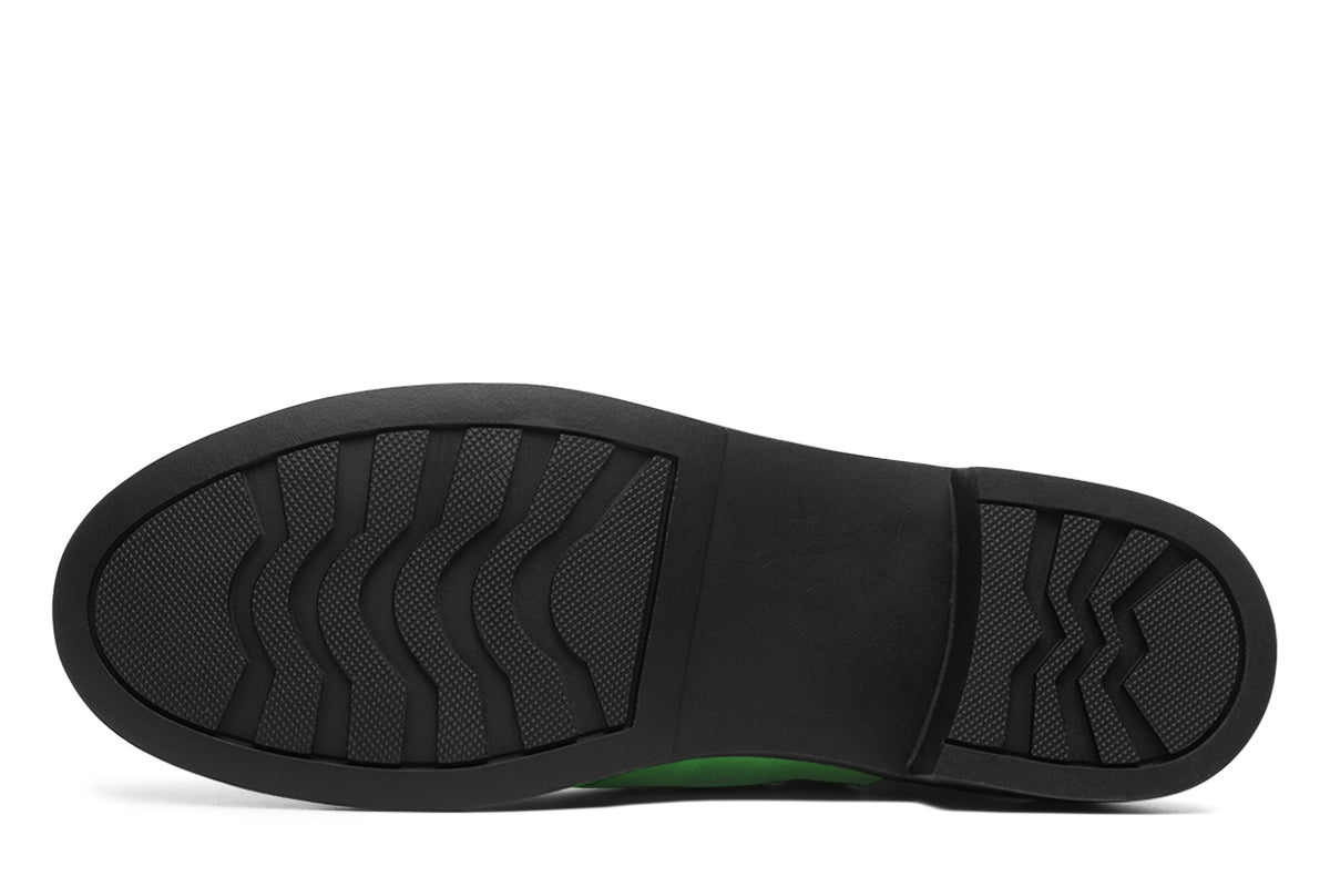 ANTIBrand Neon Green Drama Queen Chelsea Boots