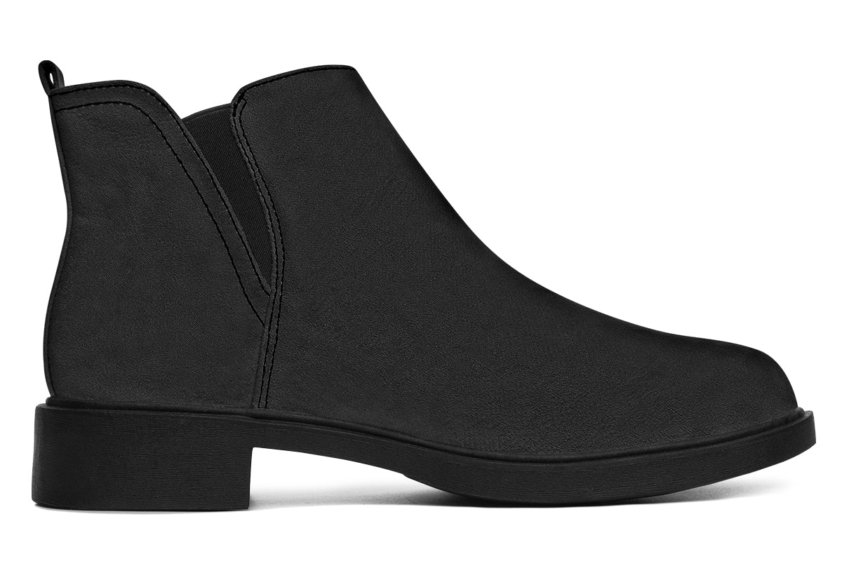 ANTIBrand Rose Painting Purple Chelsea Boots