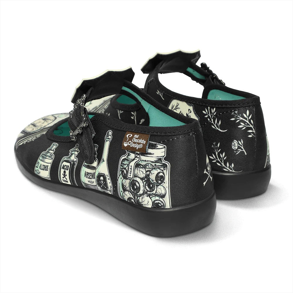 Chocolaticas® Drug Store Women's Mary Jane Flat back view - Kate's Clothing