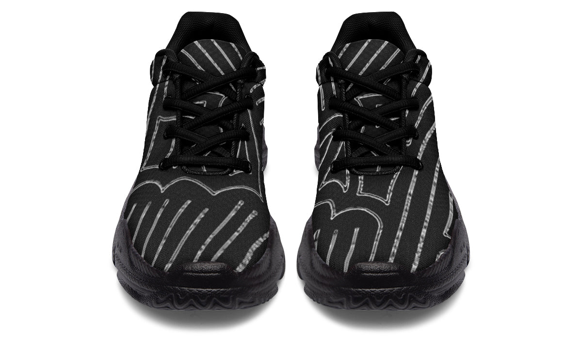 ANTIBrand Big Bat Haus Pinstripe Chunky Trainers