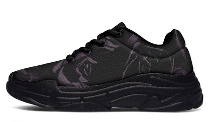 ANTIBrand – Blackest Roses Chunky Trainers