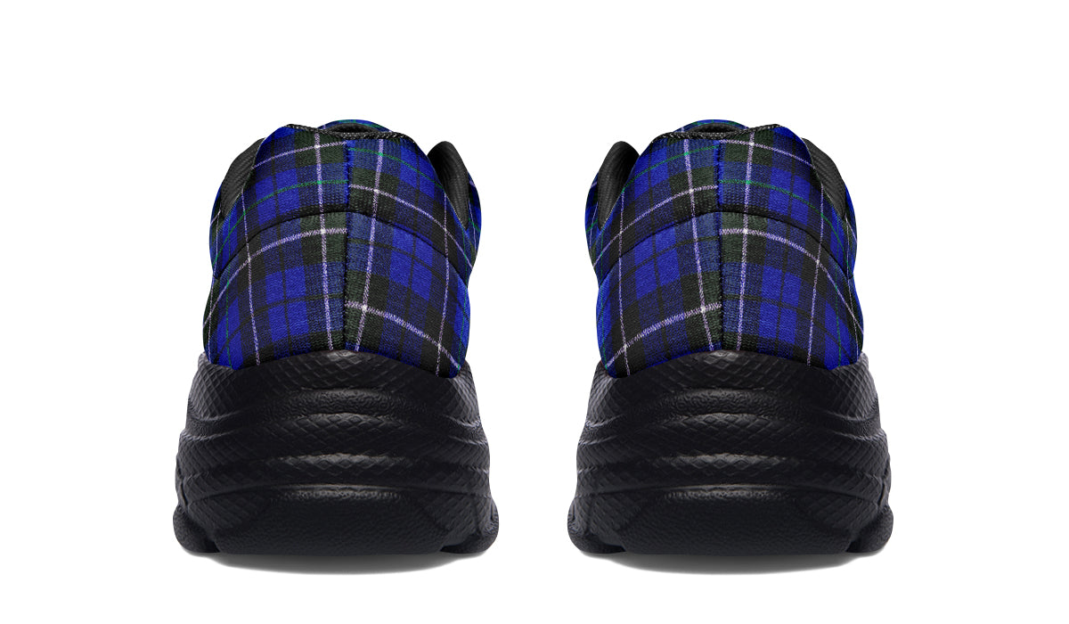 ANTIBrand ChunkySneakers – Blue Tartan