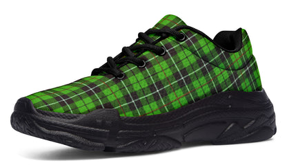 ANTIBrand Chunky Trainers – Green Tartan