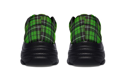 ANTIBrand Chunky Trainers – Green Tartan