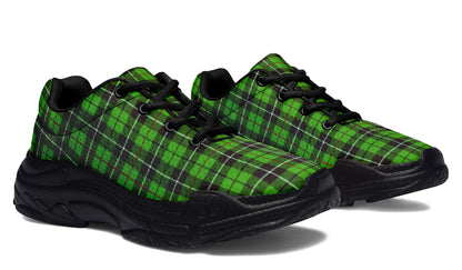ANTIBrand Chunky Trainers – Green Tartan