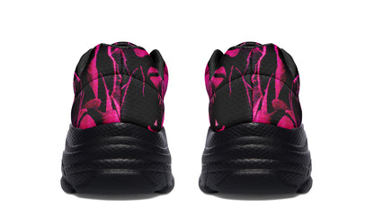 ANTIBrand Chunky Trainers – Magenta Rose Print