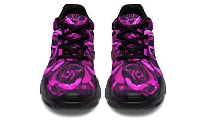 ANTIBrand Pink Roses Chunky Trainers – Black Sole