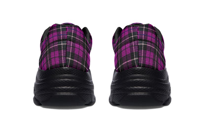 ANTIBrand Chunky Trainers – Pink Tartan Plaid