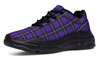 ANTIBrand Chunky Trainers – Violet Tartan Plaid