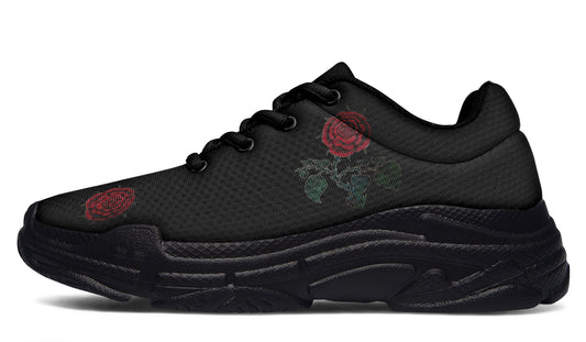 ANTIBrand Rose Painting Chunky Trainers – Black Sole