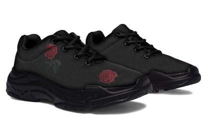 ANTIBrand Rose Painting Chunky Trainers – Black Sole