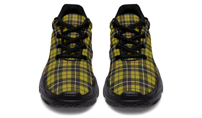 ANTIBrand Yellow Tartan Chunky Trainers – Black Sole