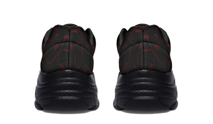 ANTIBrand The Tumbling Blood Skulls Chunky Trainers