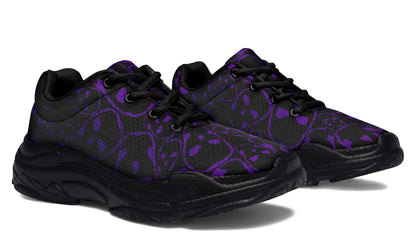 ANTIBrand The Tumbling Purple Skulls Chunky Trainers