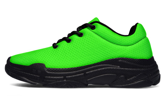 ANTIBrand Neon Green Drama Queen Chunky Trainers
