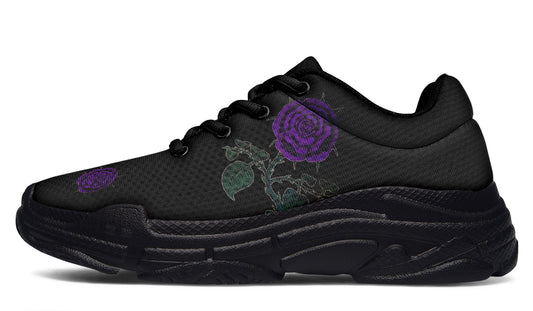 ANTIBrand Rose Painting Purple Chunky Trainers