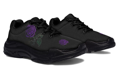 ANTIBrand Rose Painting Purple Chunky Trainers