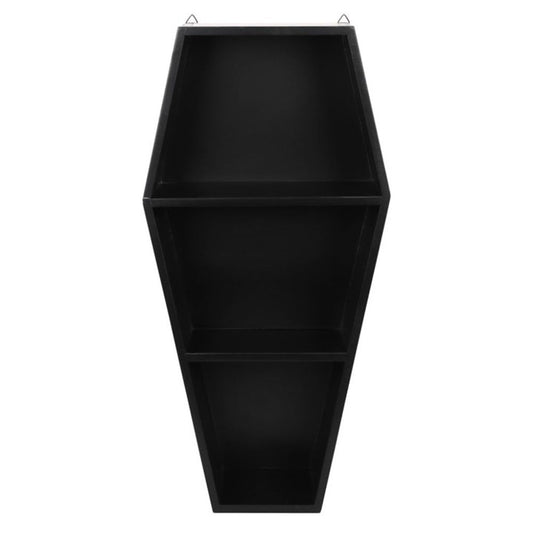 Coffin Shelf in black - Gothic Gifts Display Shelving