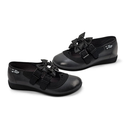 Chocolaticas® Dark Heart Women's Mary Jane Flat Shoes