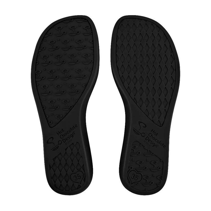 Chocolaticas® Dark Heart Women's Mary Jane Flat Shoes