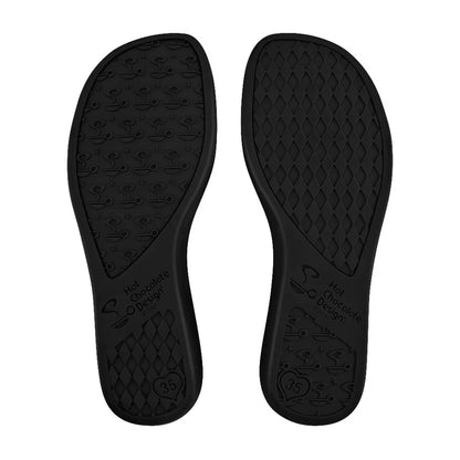 Chocolaticas® Dark Heart Women's Mary Jane Flat Shoes