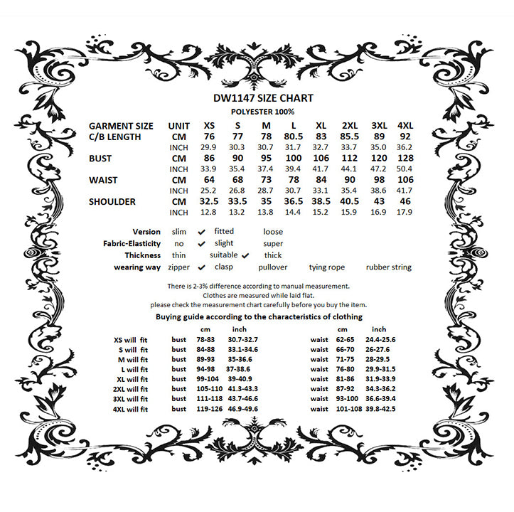 Dark in Love Valeria Gothic Corset Dress