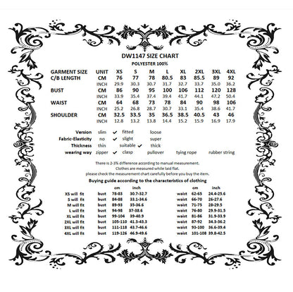 Dark in Love Valeria Gothic Corset Dress