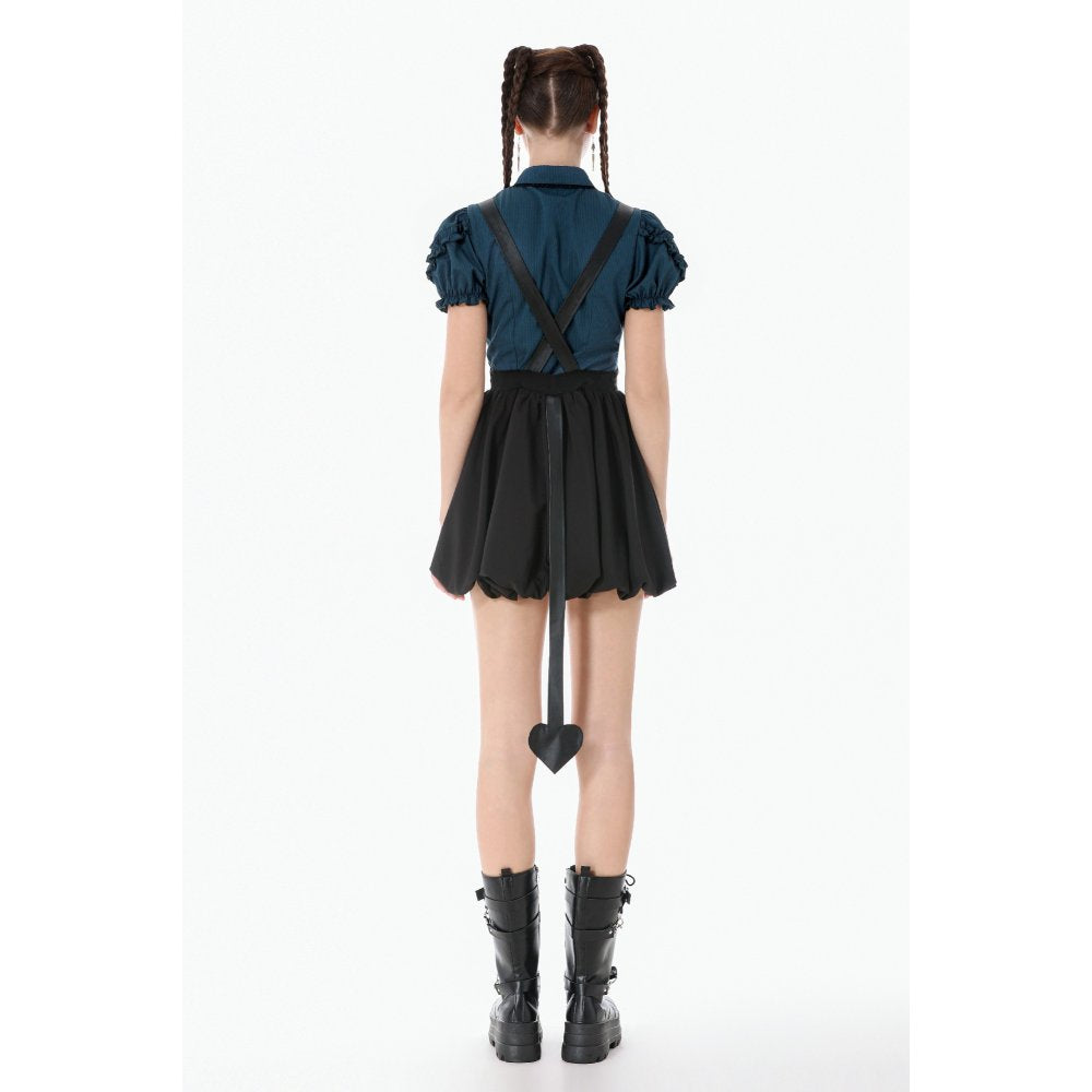 Dark In Love Lilith Bat Harness Bubble Dress back view
